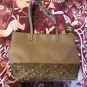 Kate Spade Gretta Court Large Glitter Tote